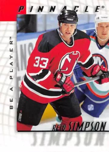 Reid Simpson #47 Hockey Cards 1997 Pinnacle Be A Player
