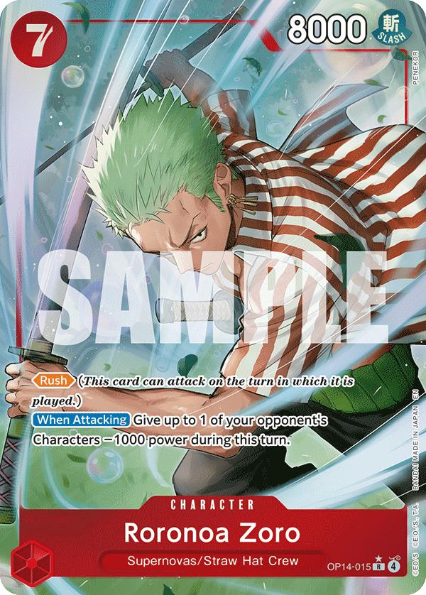 Roronoa Zoro [Alternate Art] OP14-015 Prices | One Piece Azure