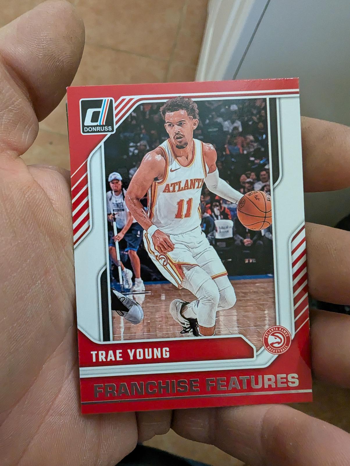 Trae Young #9 Basketball Cards 2024 Panini Donruss Franchise Features