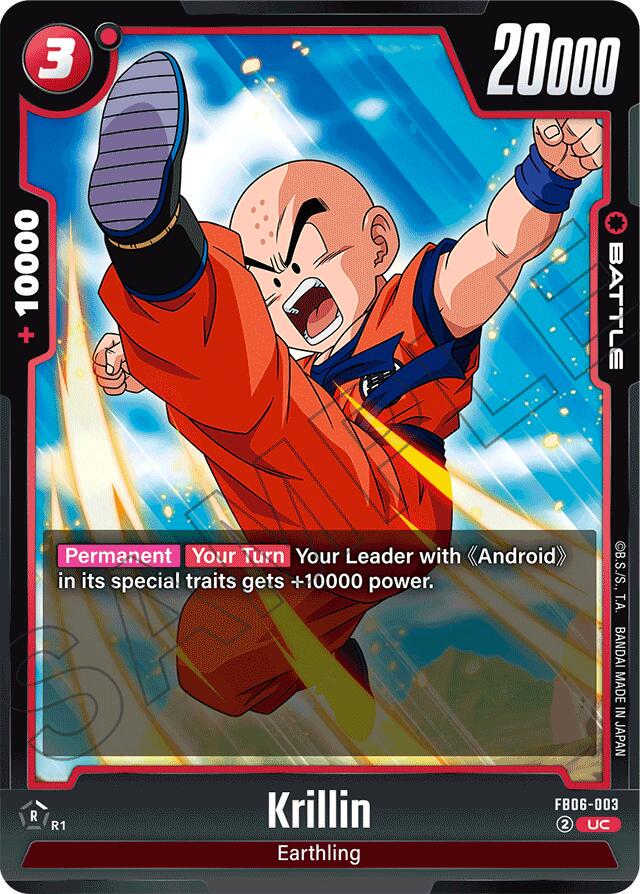 Krillin FB06-003 Dragon Ball Super Rivals Clash