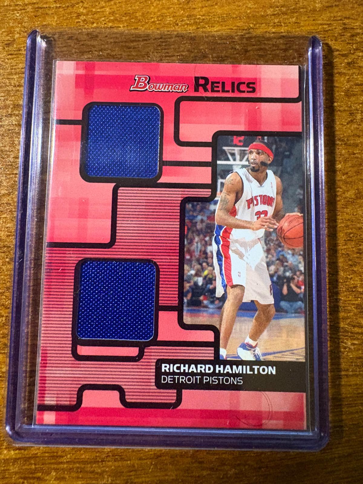 Richard Hamilton #BR-RH 2007-08 Bowman Basketball Relics