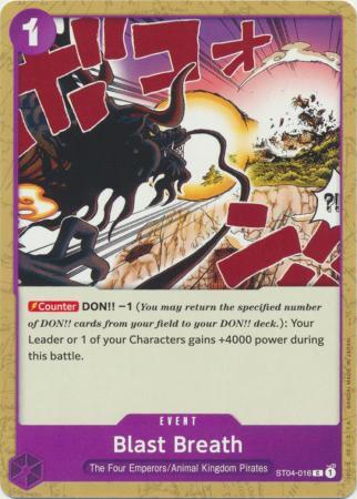 Blast Breath ST04-016 One Piece Starter Deck 4: Animal Kingdom Pirates