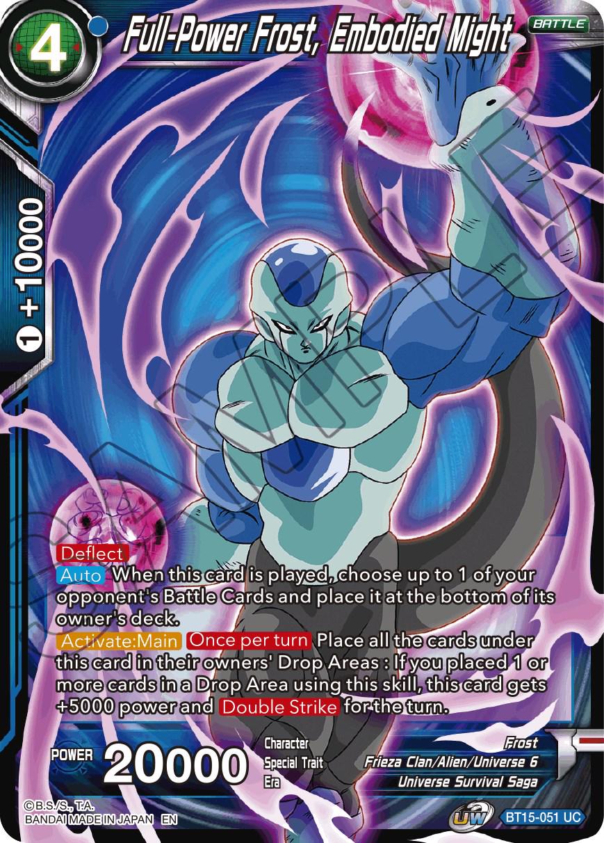 Full-Power Frost, Embodied Might BT15-051 Dragon Ball Super Saiyan Showdown