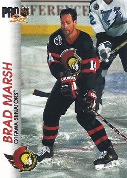 Brad Marsh #126 1992-93 Pro Set Hockey