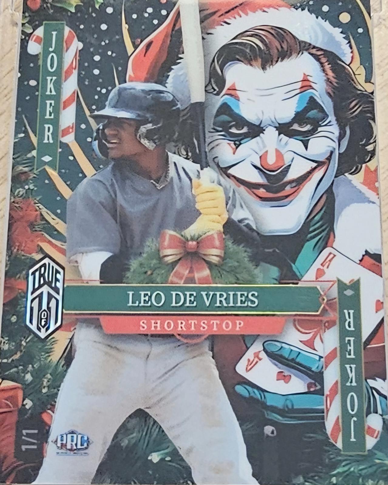 Leo De Vries #SDJWXM-LVNIT02 2024 Wild Card 5 Card Draw Stacked Deck Baseball