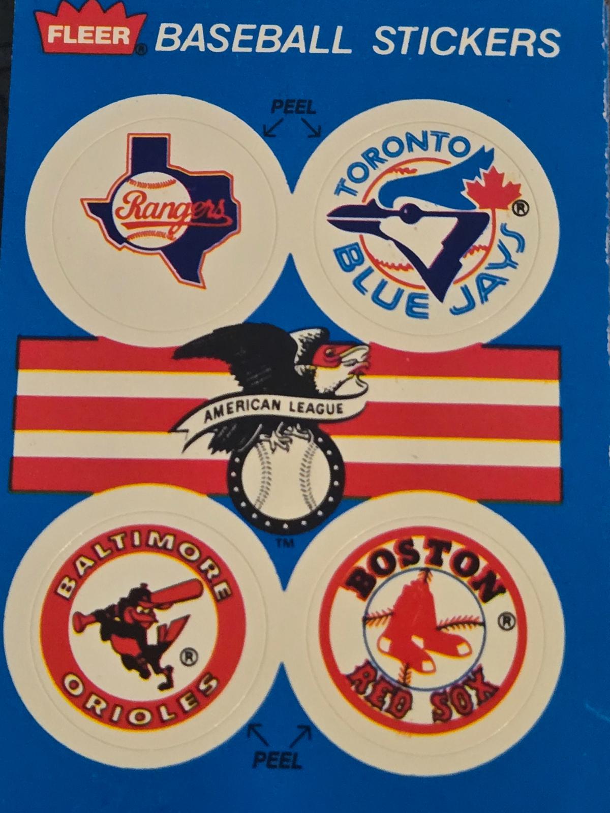 Rangers/Blue Jays/Orioles/Red Sox Baseball Cards 1989 Fleer Update