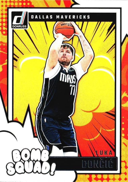 Luka Doncic #16 Basketball Cards 2024 Panini Donruss Bomb Squad