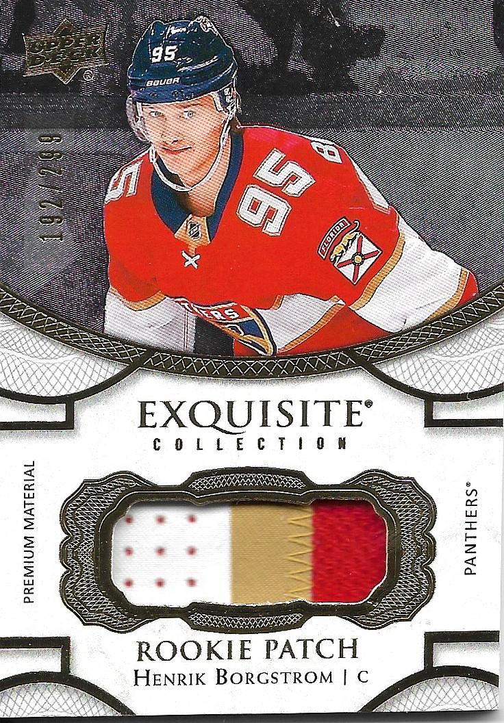 Henrik Borgstrom #RP-HB 2018-19 Upper Deck Black Diamond Hockey Exquisite Collection Rookies Patch
