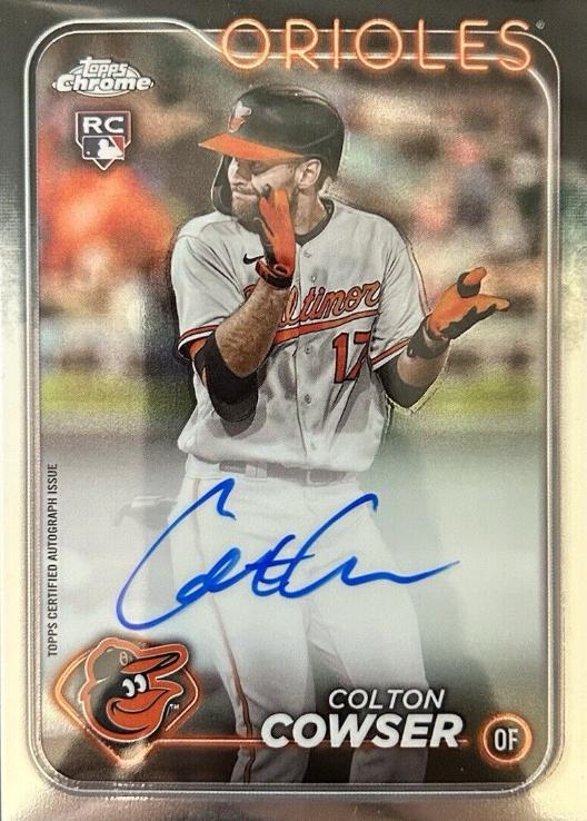 Colton Cowser #RA-CC Baseball Cards 2024 Topps Chrome Rookie Autograph