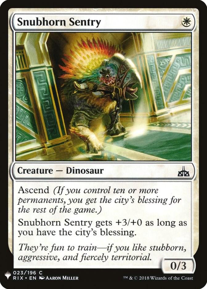 Snubhorn Sentry #23 Magic The List Reprints