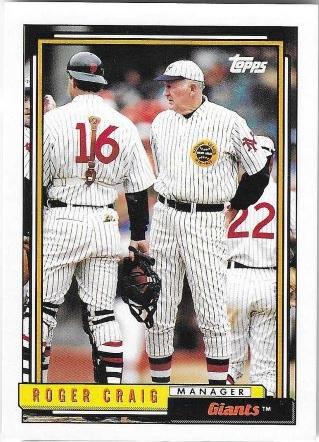Roger Craig #109 Baseball Cards 1992 Topps