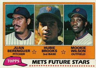 Mets Future Stars: Juan Berenguer / Hubie Brooks / Mookie Wilson
