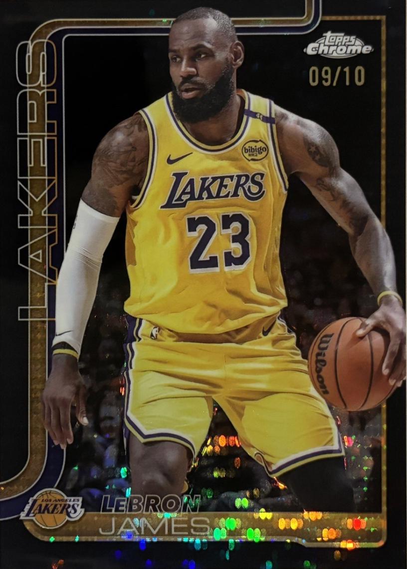 lebron james black refractor