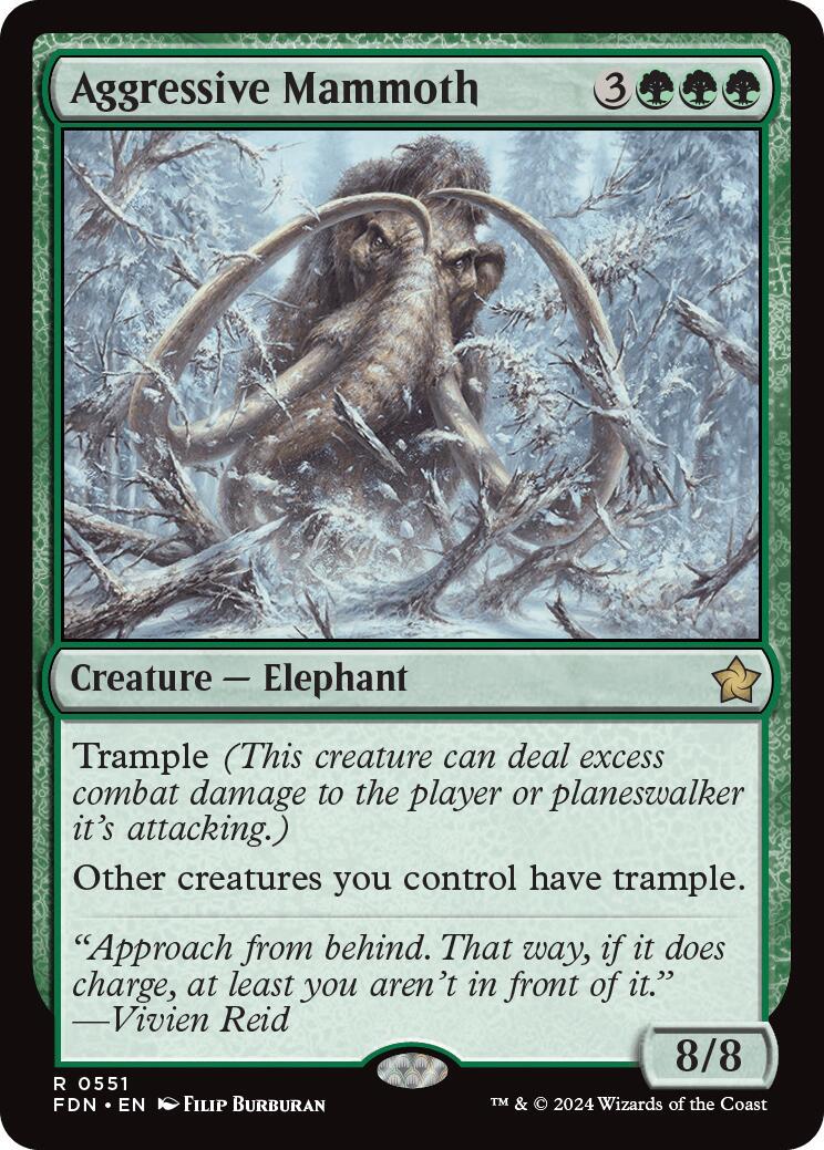 Aggressive Mammoth (Magic Foundations)