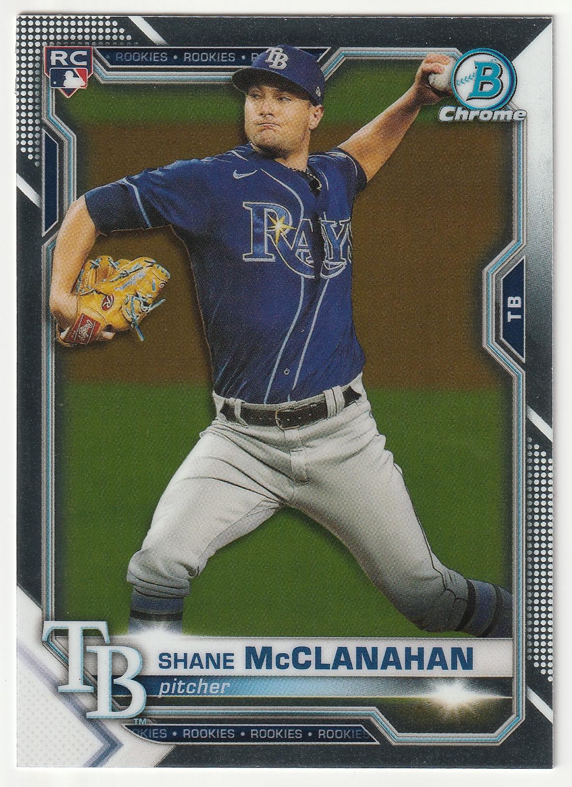 Shane McClanahan #8 Baseball Cards 2021 Bowman Chrome