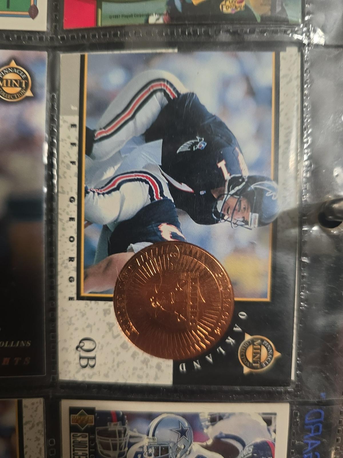 Jeff George #14 1997 Pinnacle Mint Football