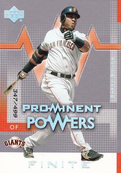 Barry Bonds #156 2003 Upper Deck Finite Baseball