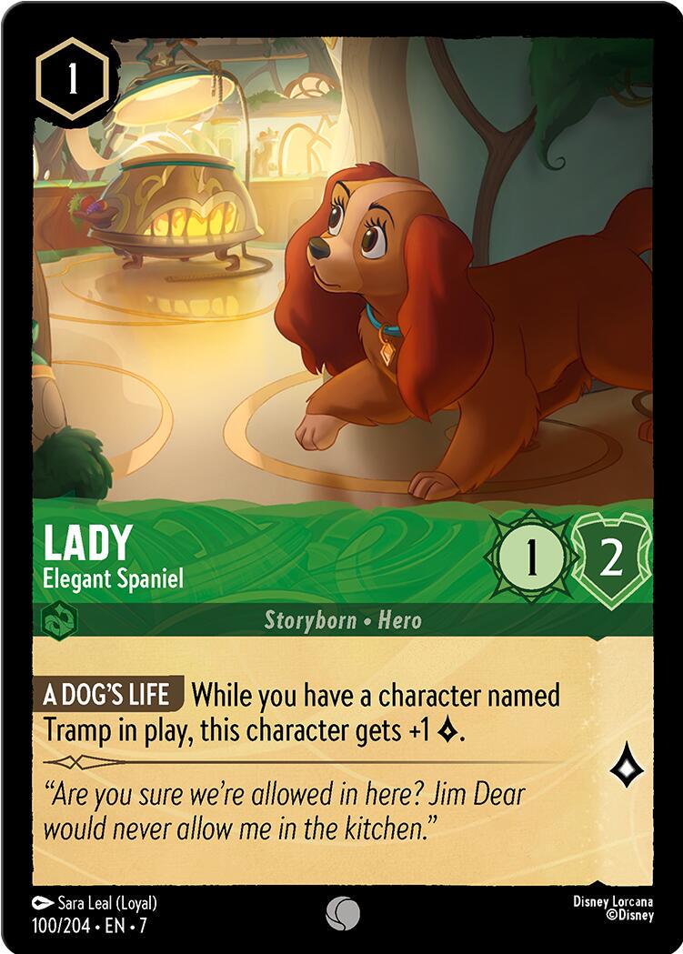 Lady - Elegant Spaniel #100 Lorcana Archazia's Island