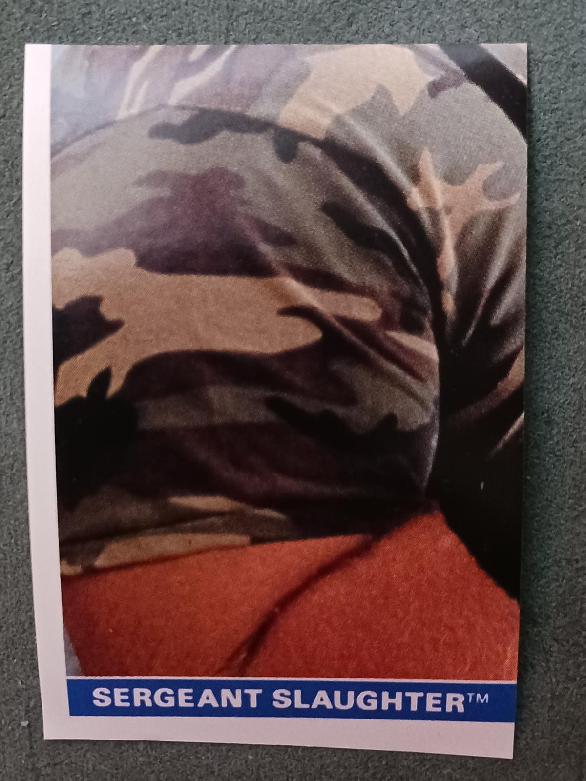 Sgt. Slaughter #130 Wrestling Cards 1991 WWF Superstars Stickers