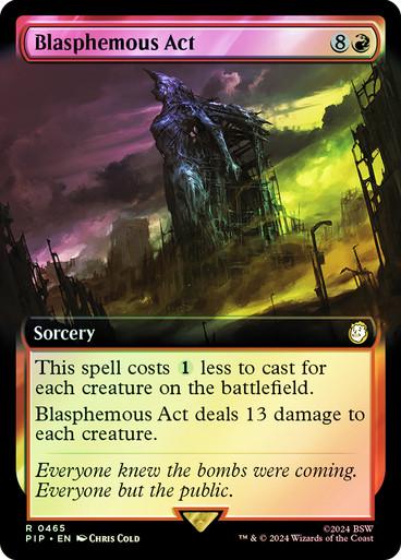 Blasphemous Act [Foil] (Magic Fallout)