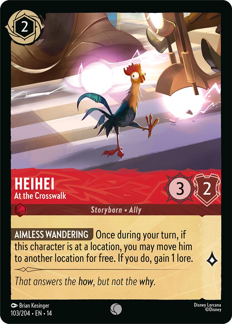 Heihei - At the Crosswalk #103 Prices | Lorcana Hyperia City
