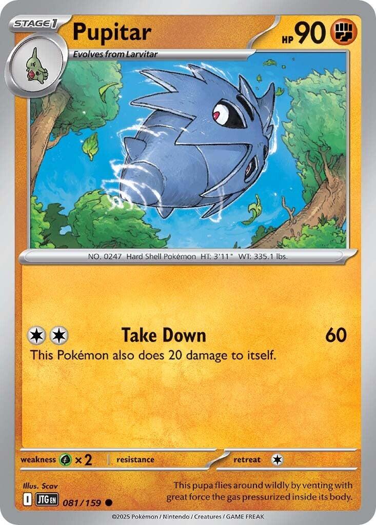 Pupitar #81 Pokemon Journey Together