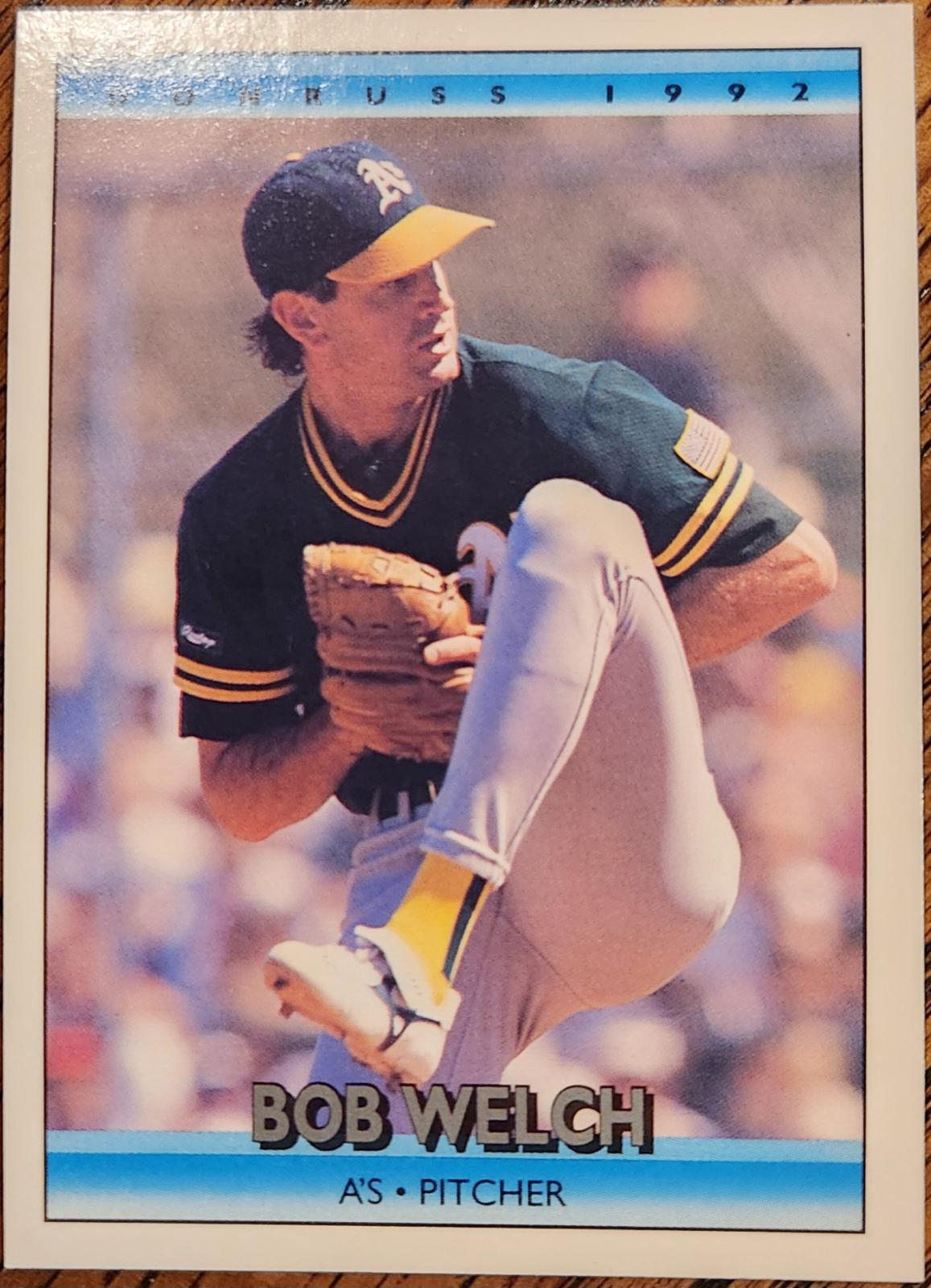 Bob Welch #190 Baseball Cards 1992 Donruss