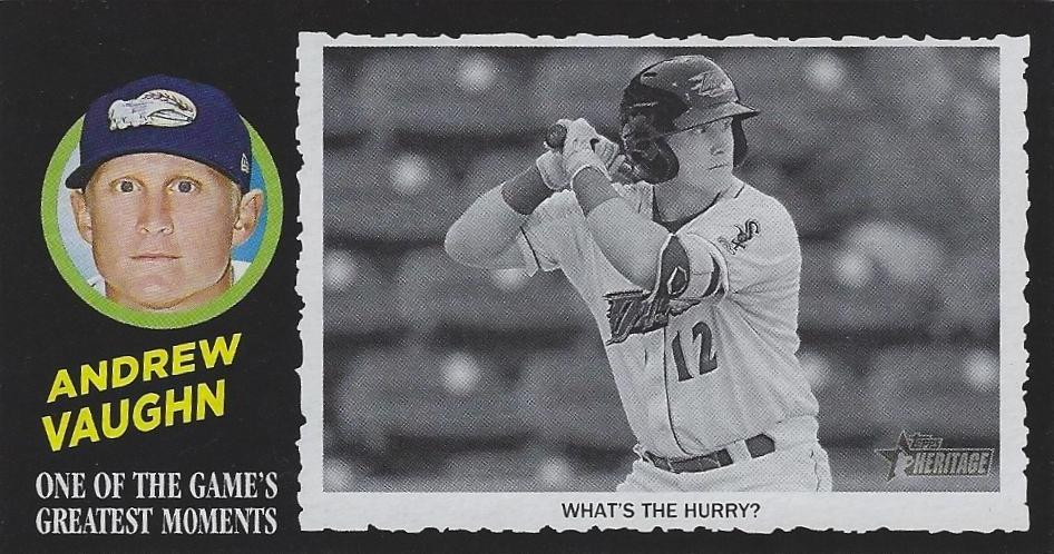 Andrew Vaughn #4 2020 Topps Heritage Minor League Greatest Moment Baseball