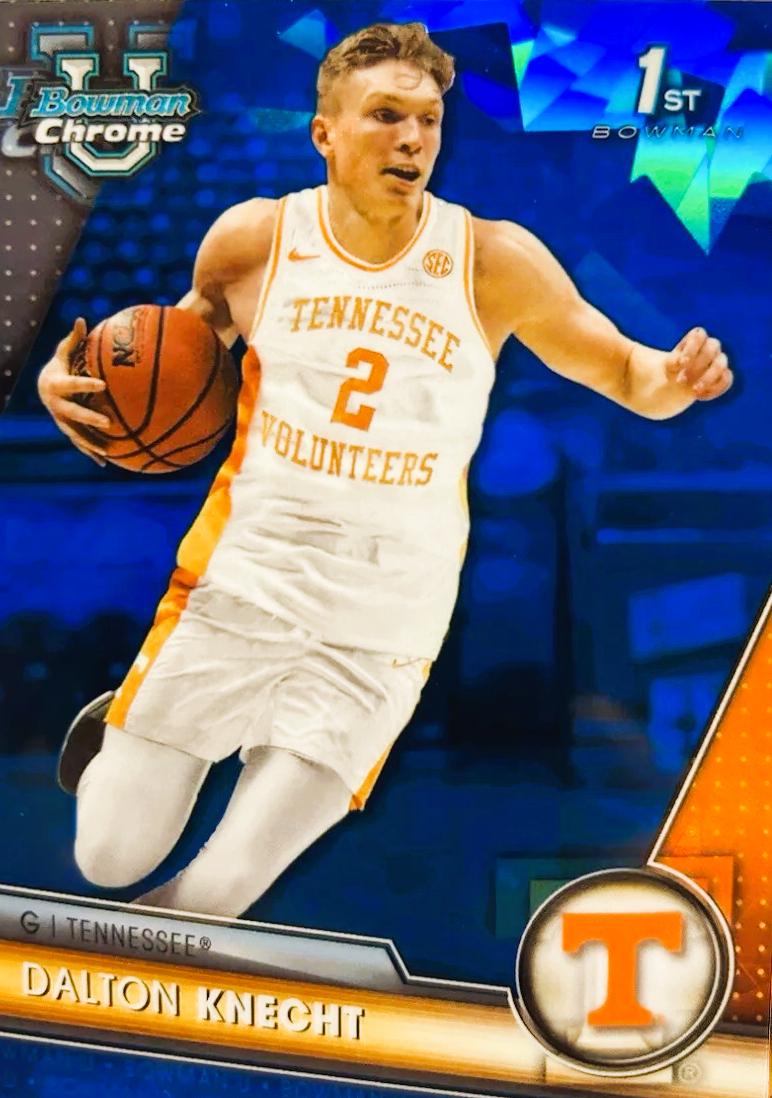 Dalton Knecht #48 Basketball Cards 2023 Bowman Chrome University Sapphire