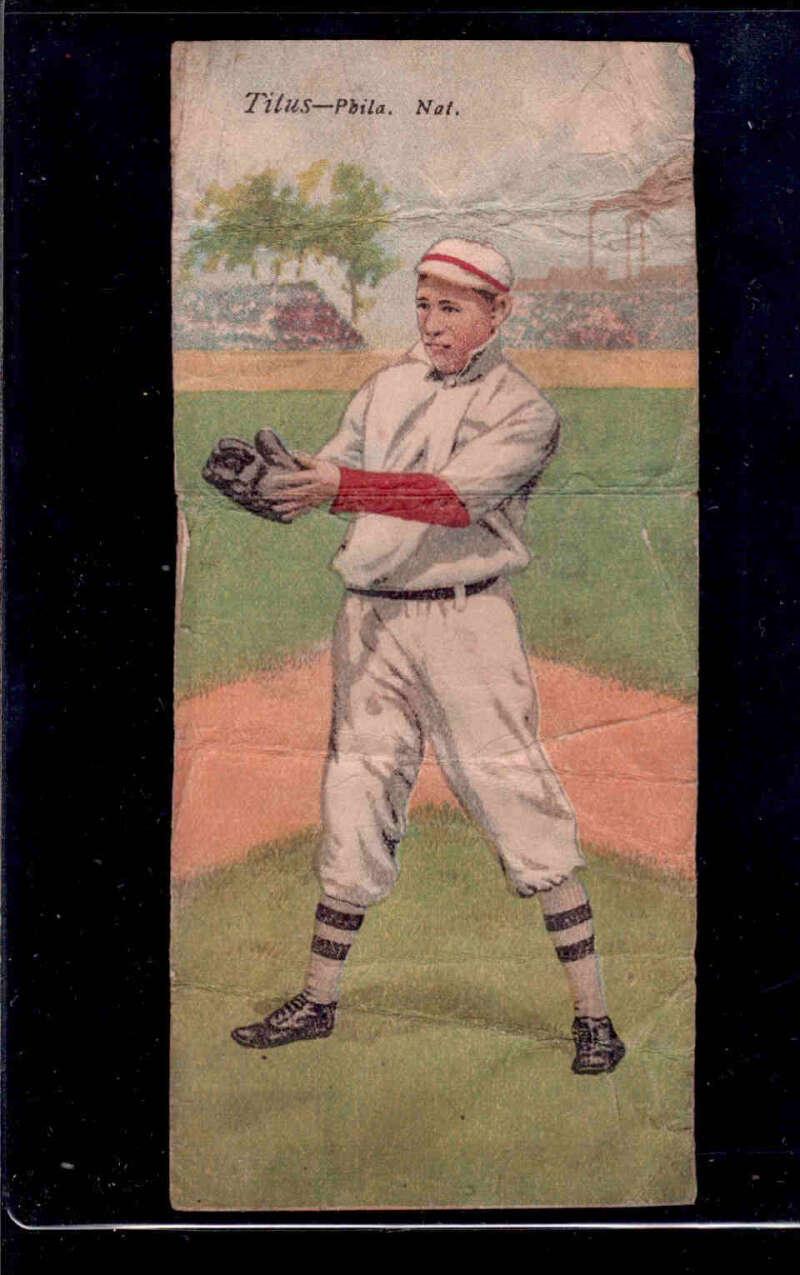 J. Titus, C. Dooin Baseball Cards 1911 T201 Mecca Double Folders