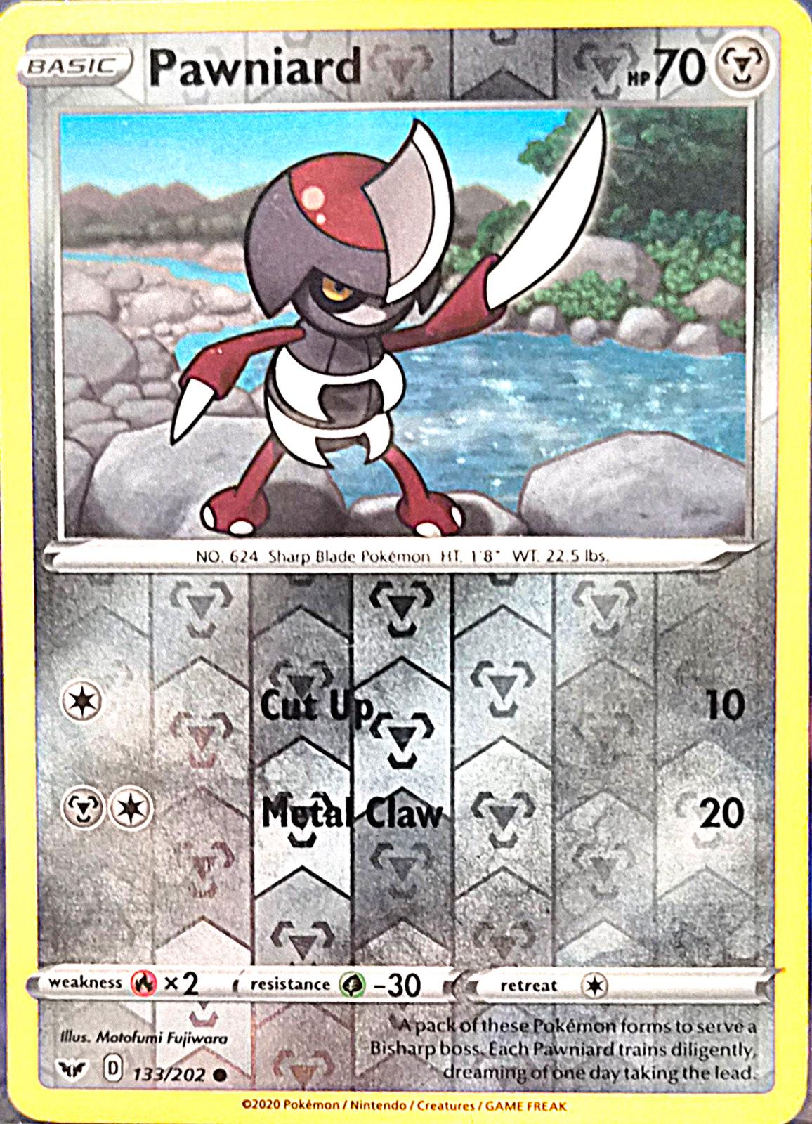 Pawniard Reverse Holo #133 — Sword & Shield