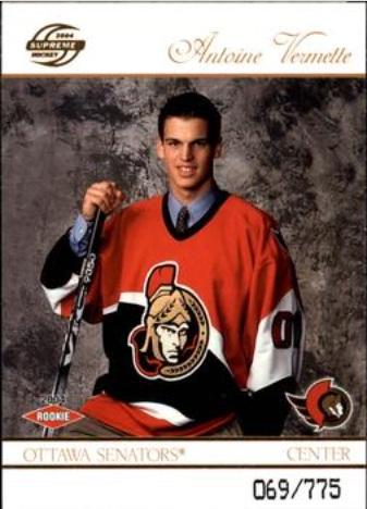 Antoine Vermette #130 2003 Pacific Supreme Hockey
