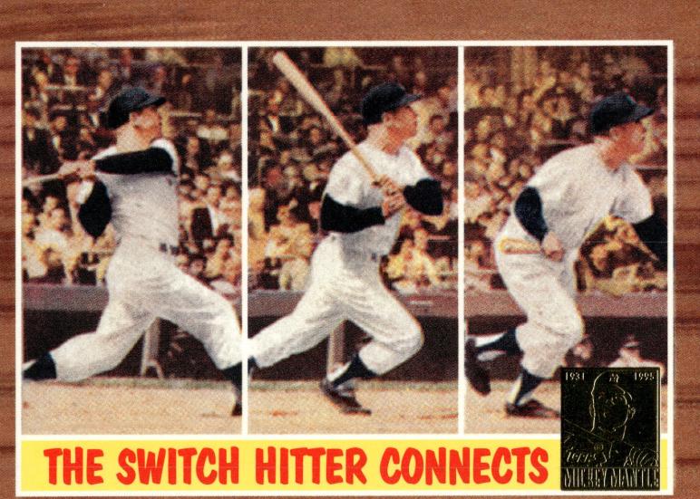 Mickey Mantle #34 1996 Topps Mantle Reprint Baseball