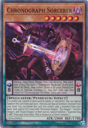 Chronograph Sorcerer LED6-EN052 YuGiOh Legendary Duelists: Magical Hero