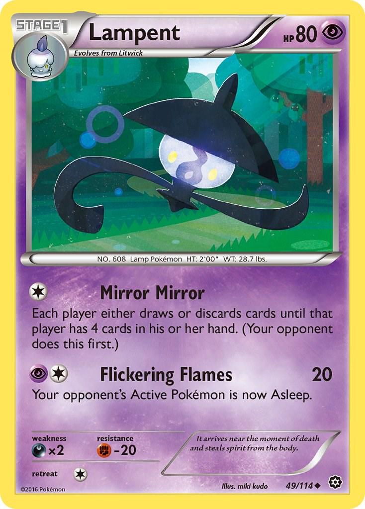 Lampent #49 Pokemon Steam Siege