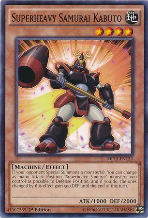 Superheavy Samurai Kabuto MP15-EN132 YuGiOh 2015 Mega-Tin Mega Pack