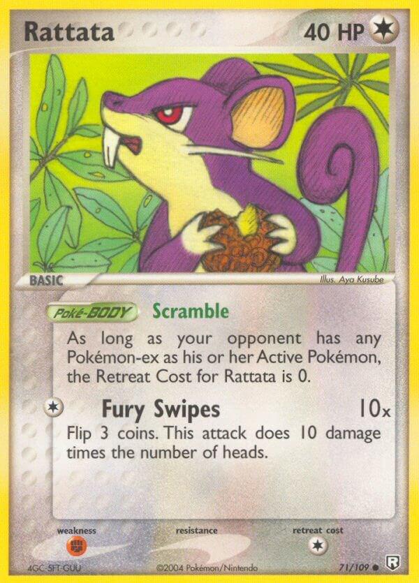 Rattata #71 Pokemon Team Rocket Returns