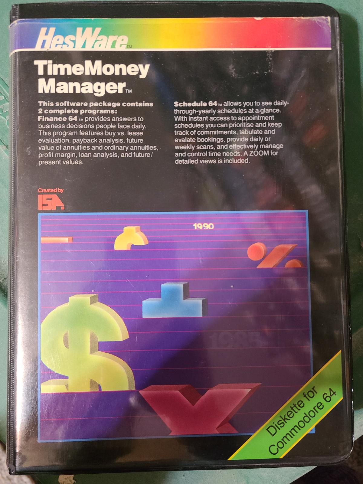 TimeMoney Manager Commodore 64