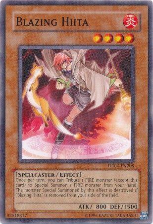 Blazing Hiita DR04-EN208 YuGiOh Dark Revelation Volume 4