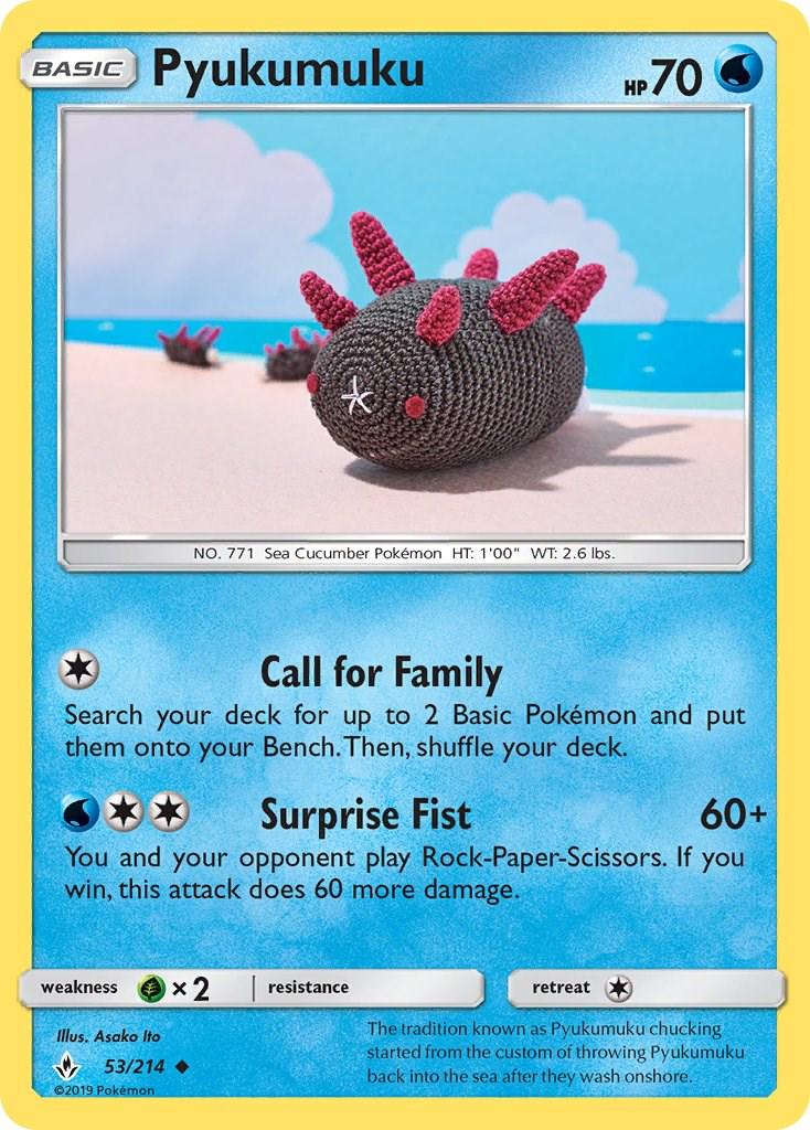 Pyukumuku #53 Pokemon Unbroken Bonds