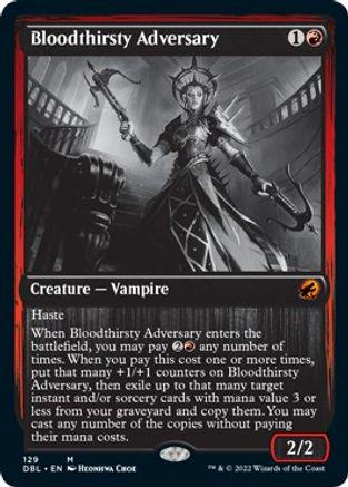 Bloodthirsty Adversary #129 Magic Innistrad: Double Feature