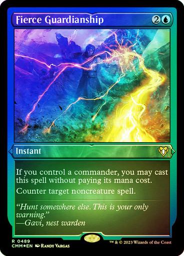 Fierce Guardianship #489 Magic Commander Masters
