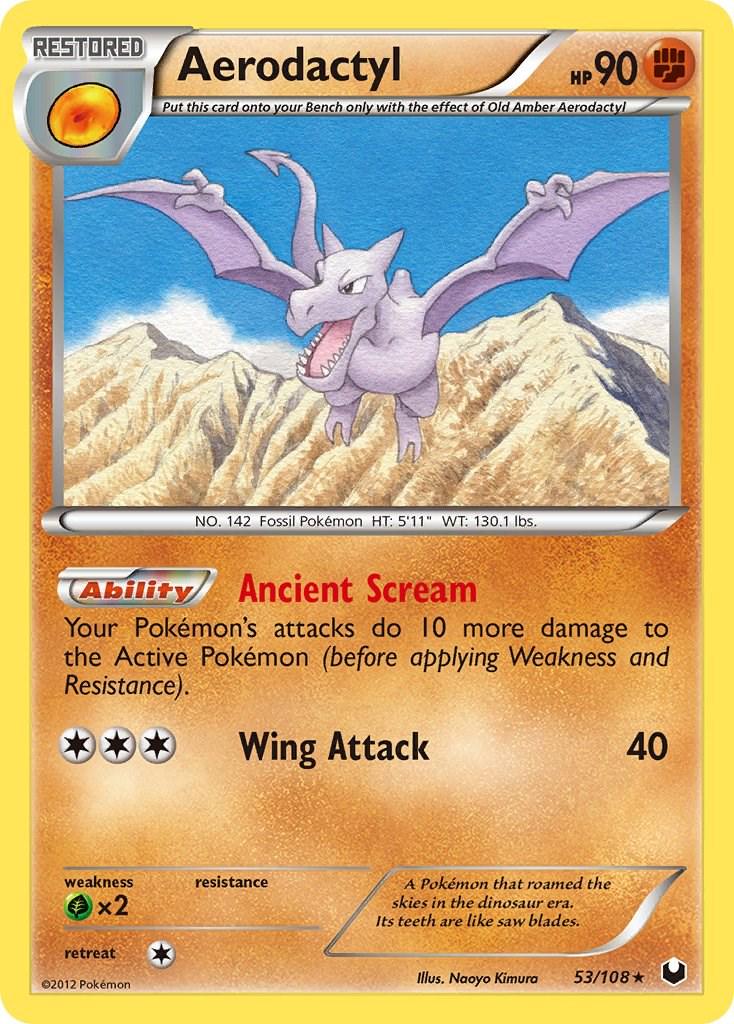 Aerodactyl #53 Pokemon Dark Explorers