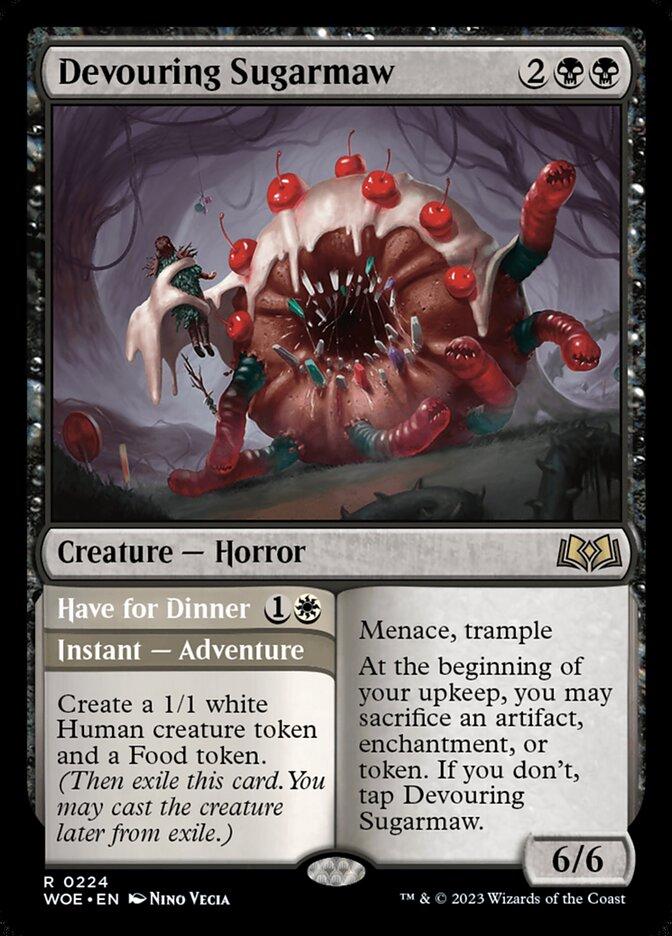 Devouring Sugarmaw // Have for Dinner #224 Magic Wilds of Eldraine