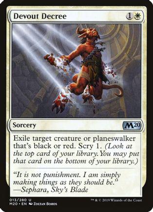 Devout Decree #13 Magic Core Set 2020