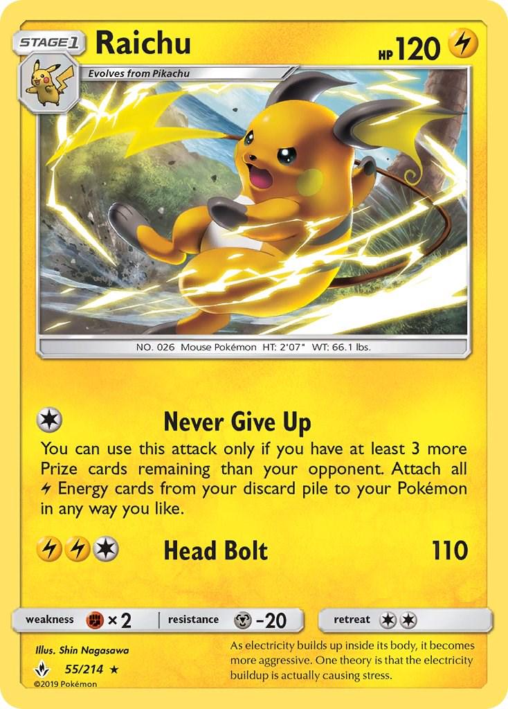 Raichu #55 Pokemon Unbroken Bonds