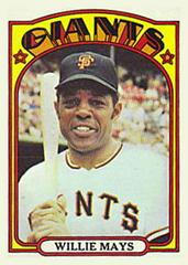 Willie Mays #49 Baseball Cards 1972 Topps Prices