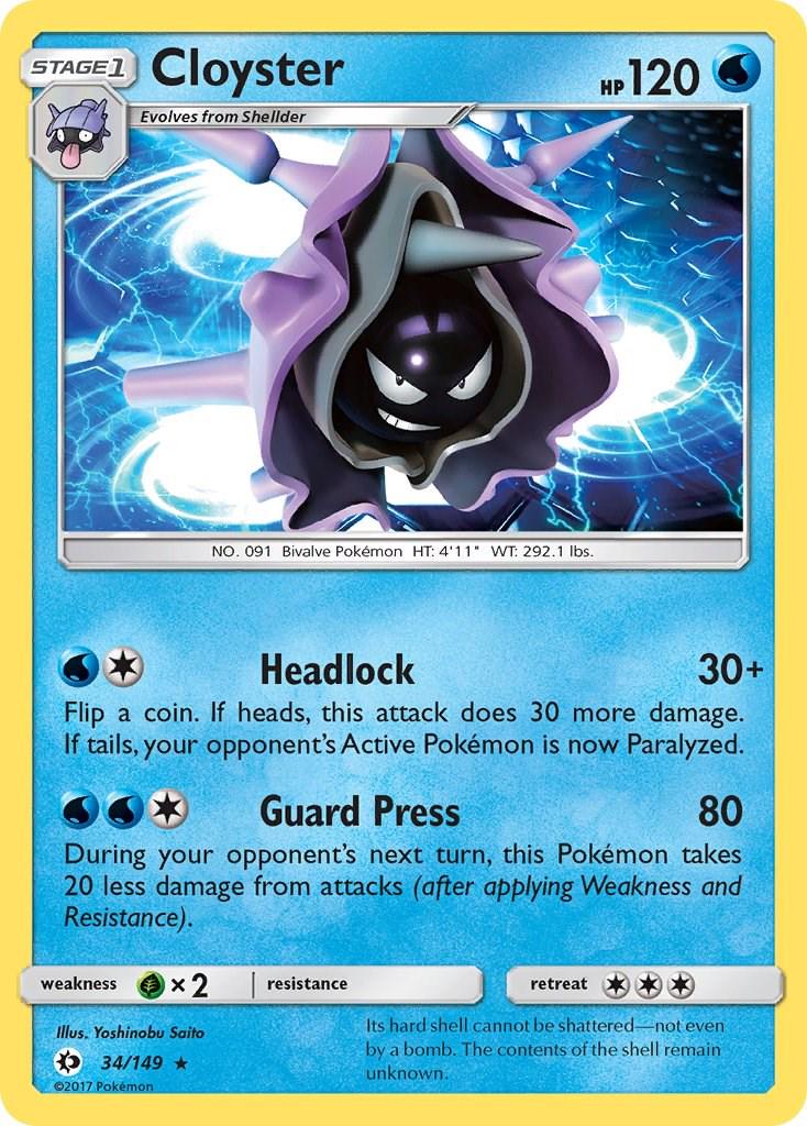 Cloyster #34 Pokemon Sun & Moon