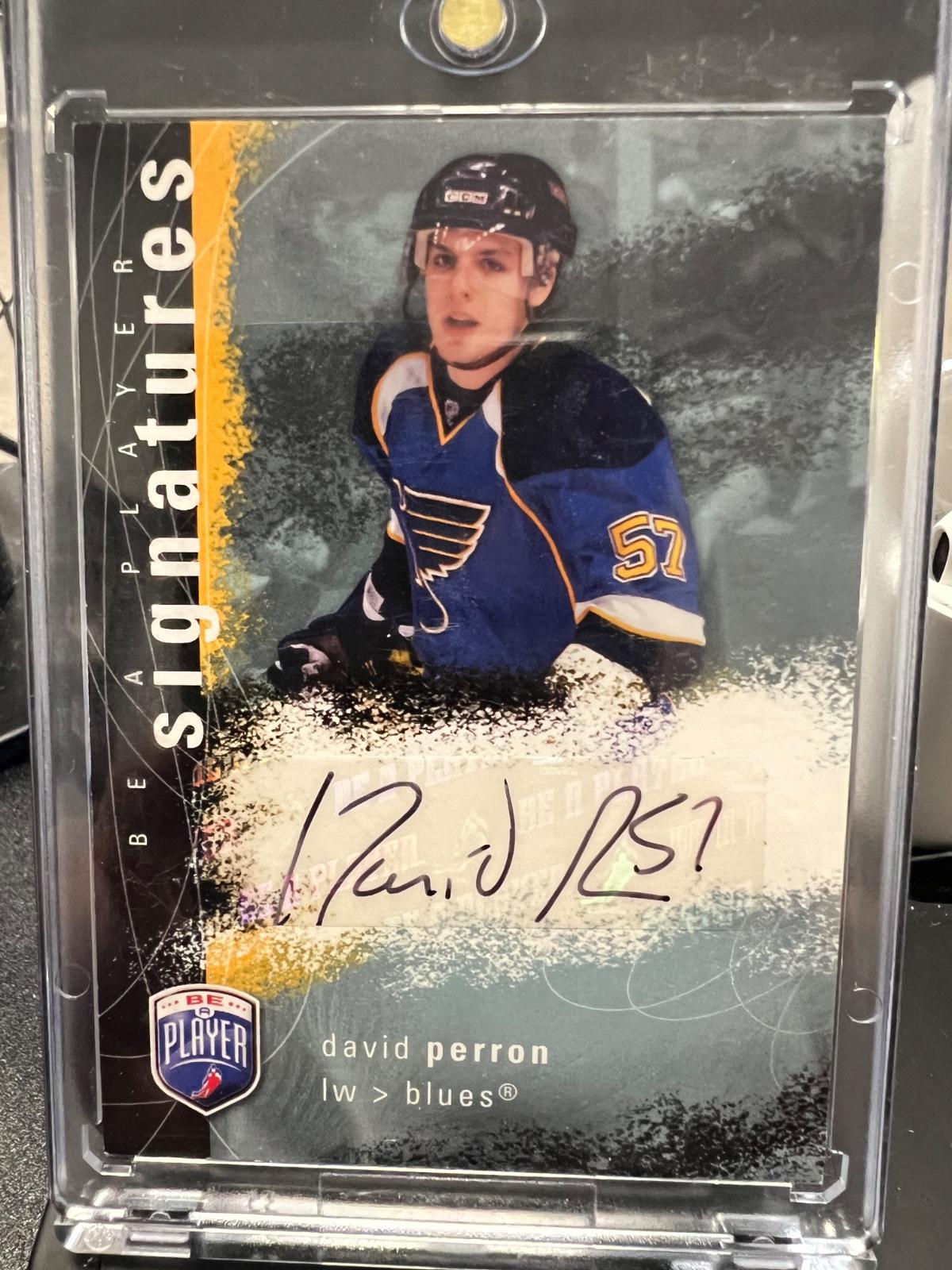 David Perron #S-PD Hockey Cards 2007 Upper Deck Be A Player