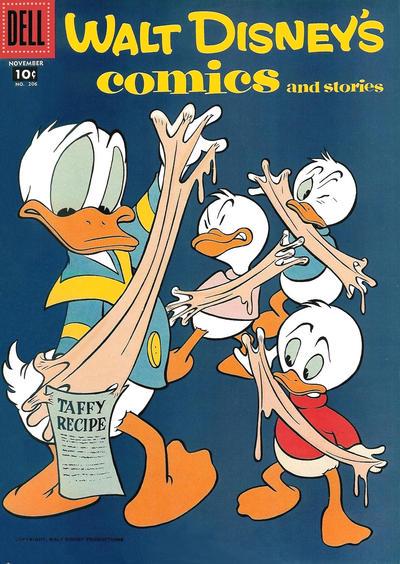 Walt Disney's Comics and Stories #206 (1957) Comic Books Walt Disney's Comics and Stories